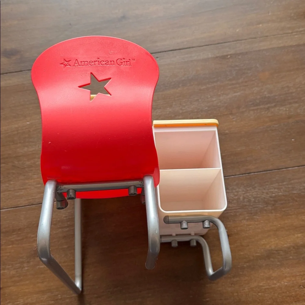 American Girl Doll School Flip-Top School Desk and Chair for 18-inch dolls.